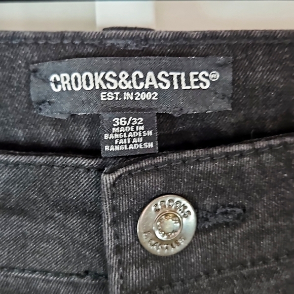 Crooks & Castles Jeans Sz 36/33 NWT - Picture 2 of 6